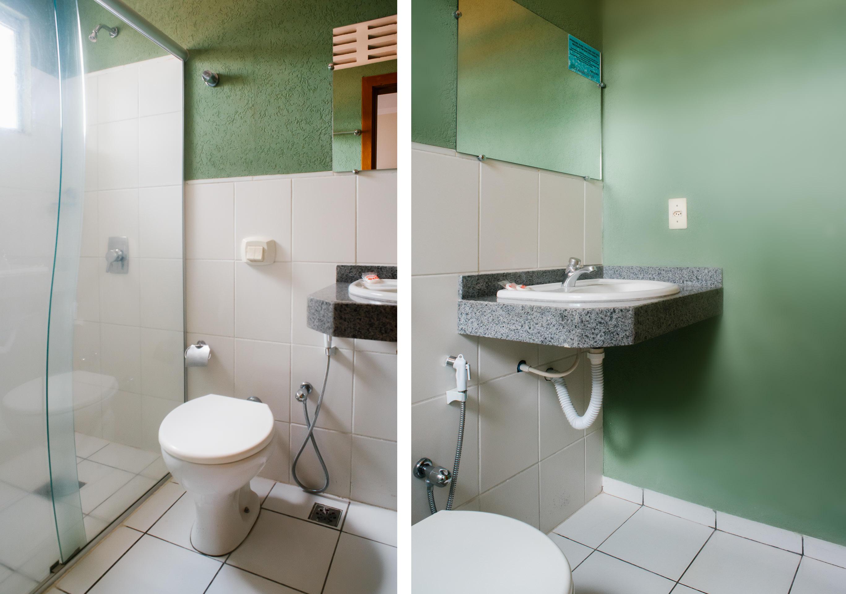 Oyo Cerrado Hotel, Campo Grande 大坎普 外观 照片 Bathroom in a hotel in Brazil